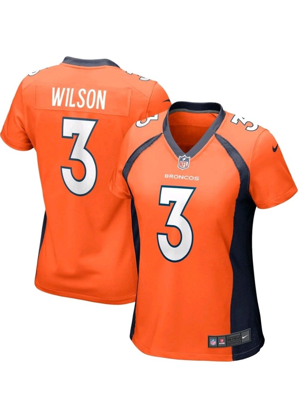 Nike Women's NFL Denver Broncos Russell Wilson #3 Player Football Jersey S,M,L